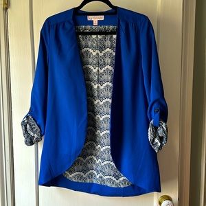 Royal blue oversized blazer
